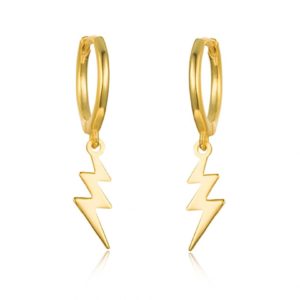 pendiente-plata-aro-rayo-joyeria-acebo-dorado