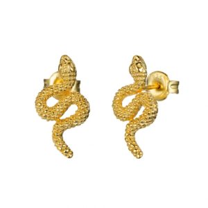 pendiente-plata-serpiente-dorada-joyeria-acebo