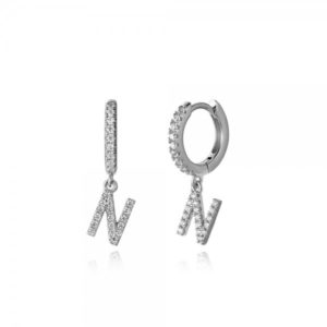 pendientes-letra-plata-circonita-joyeria-acebo-N