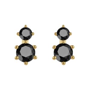 pez0797-pendientes-plata-dorada-doble-circonitas-negras-joyeria-acebo