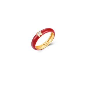 anz0184doen-anillo-plata-dorada-esmalte-rojo-estrella-circonita-joyeria-acebo