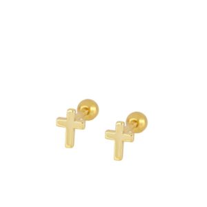 pendientes-cruz-piercing-plata-dorada-joyeria-acebo