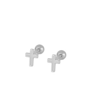 pendientes-cruz-piercing-plata-joyeria-acebo