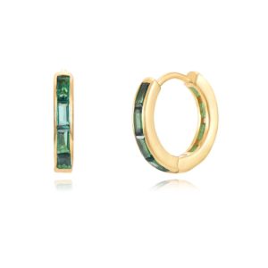 pez0973do-pendientes-aro-baguets-plata-dorada-baguets-verde-joyeria-acebo