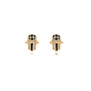 PEL0985-pendientes-mano-de-fatima-plata-dorada-esmalte-negro-joyeria-aebo