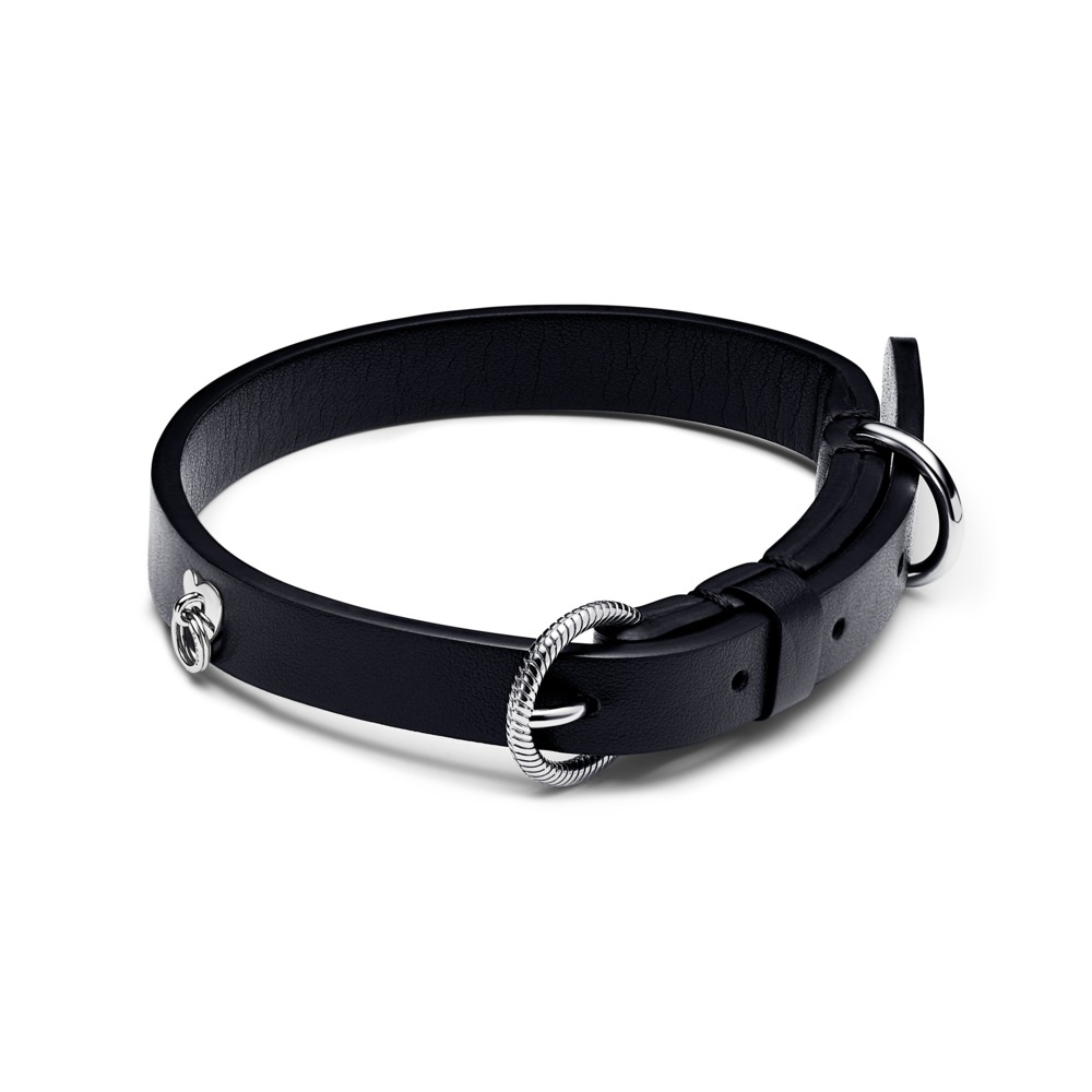 312262C01-collar-plata-cuero-negro-coleccion-mascotas-pandora-joyeria-acebo