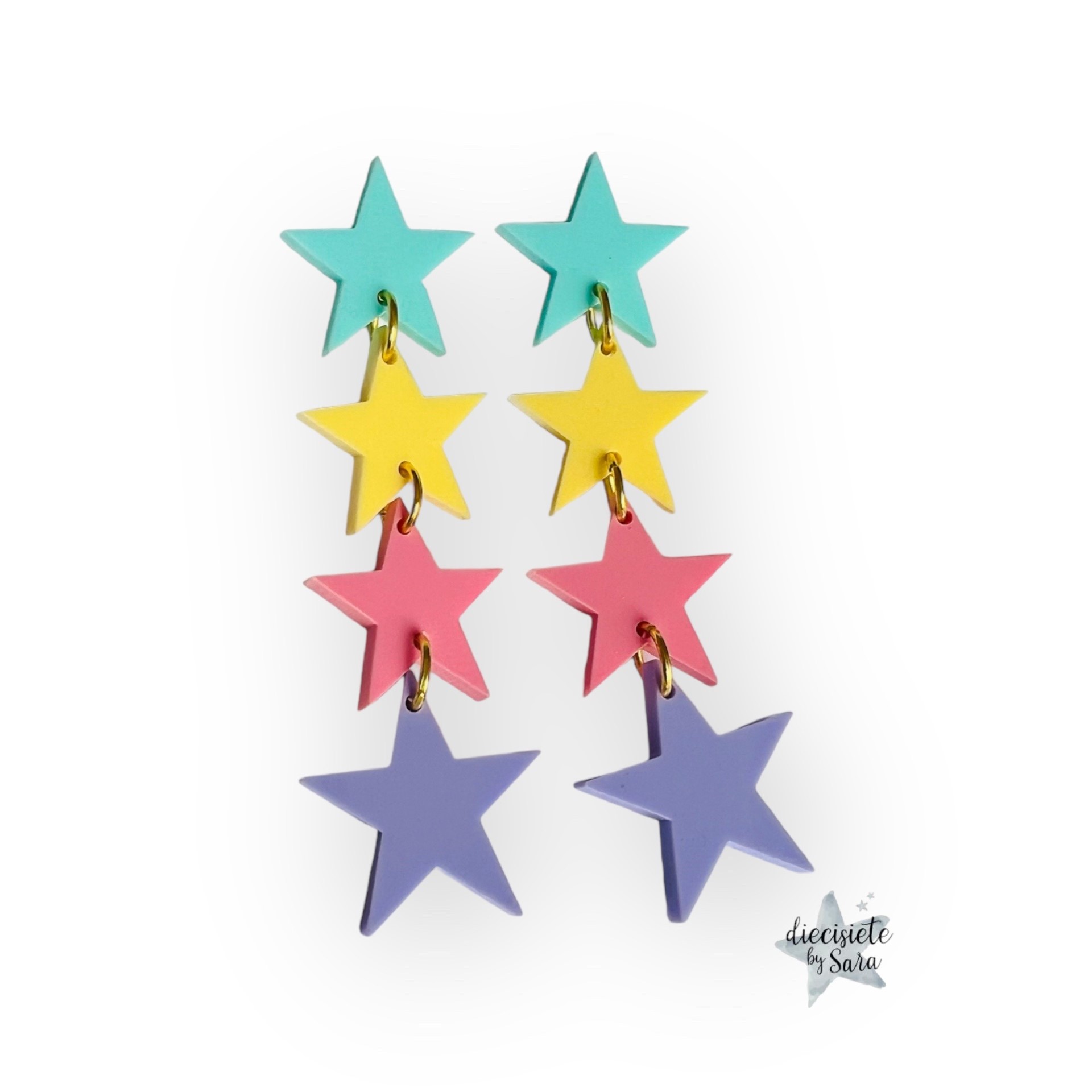 pendientes-multicolor-estrellas-joyeria-acebo-diecisiete-by-sara