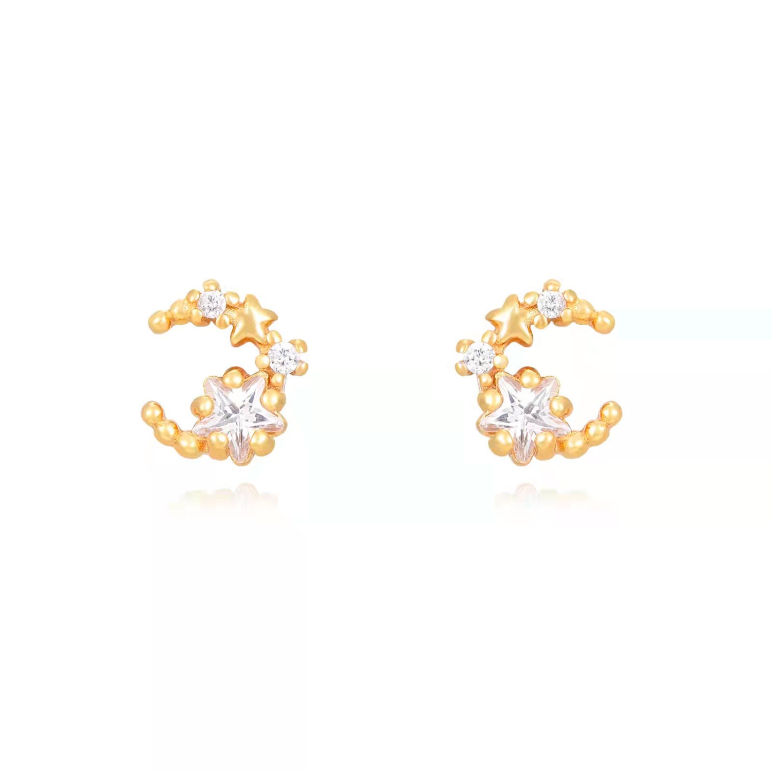 PEZ1053DOCZ-pendientes-luna-estrellas-plata-dorada-joyeria-acebo