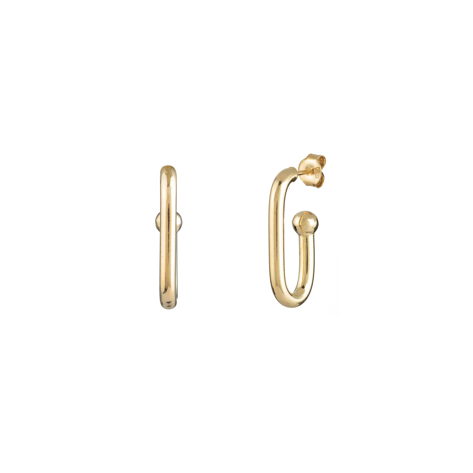 PEL1235DO-pendientes-plata-dorada-aro-oval-tubo-joyeria-acebo