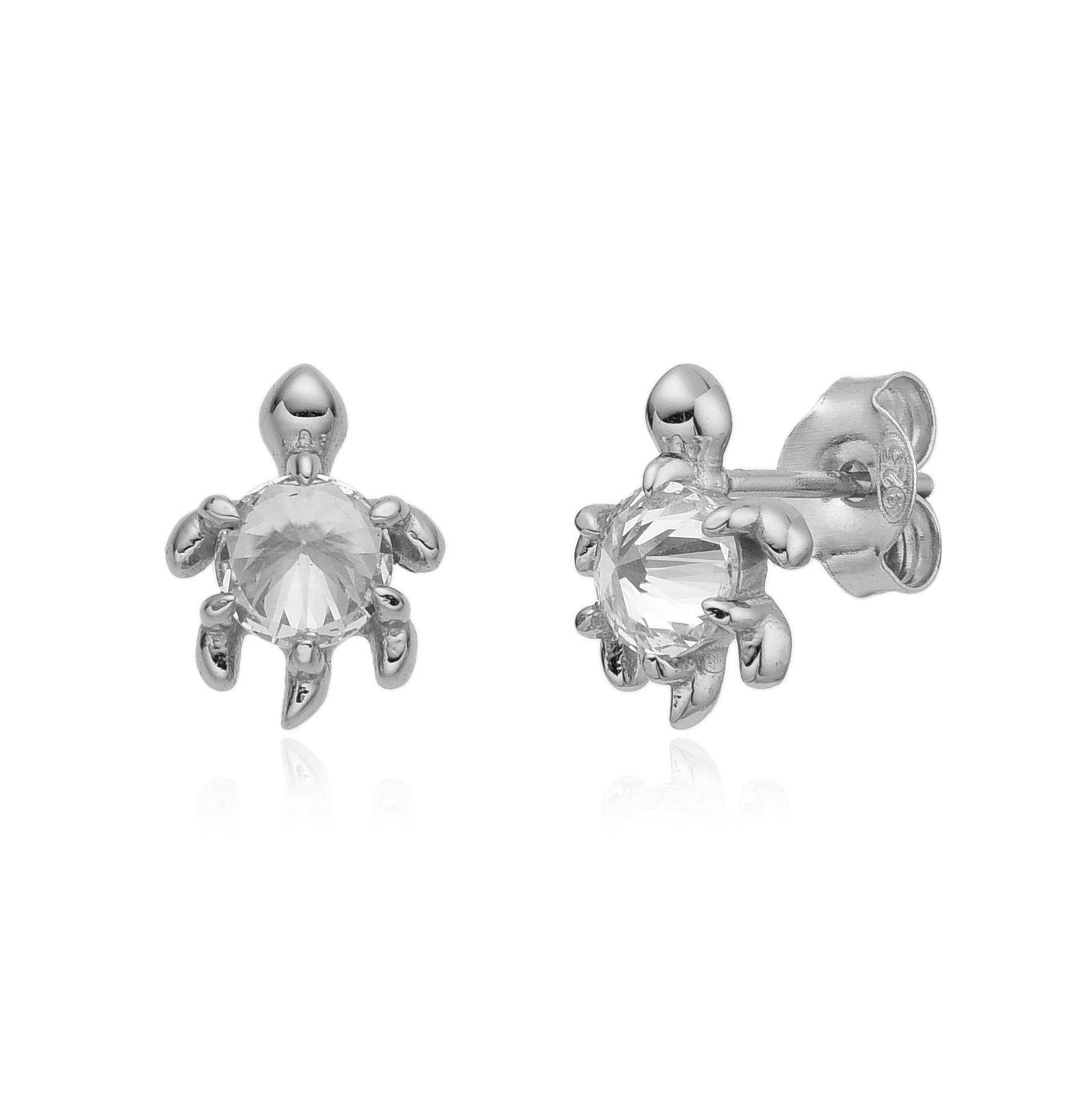 PEZ1668RH-pendientes-plata-tortuga-circonita-joyeria-acebo