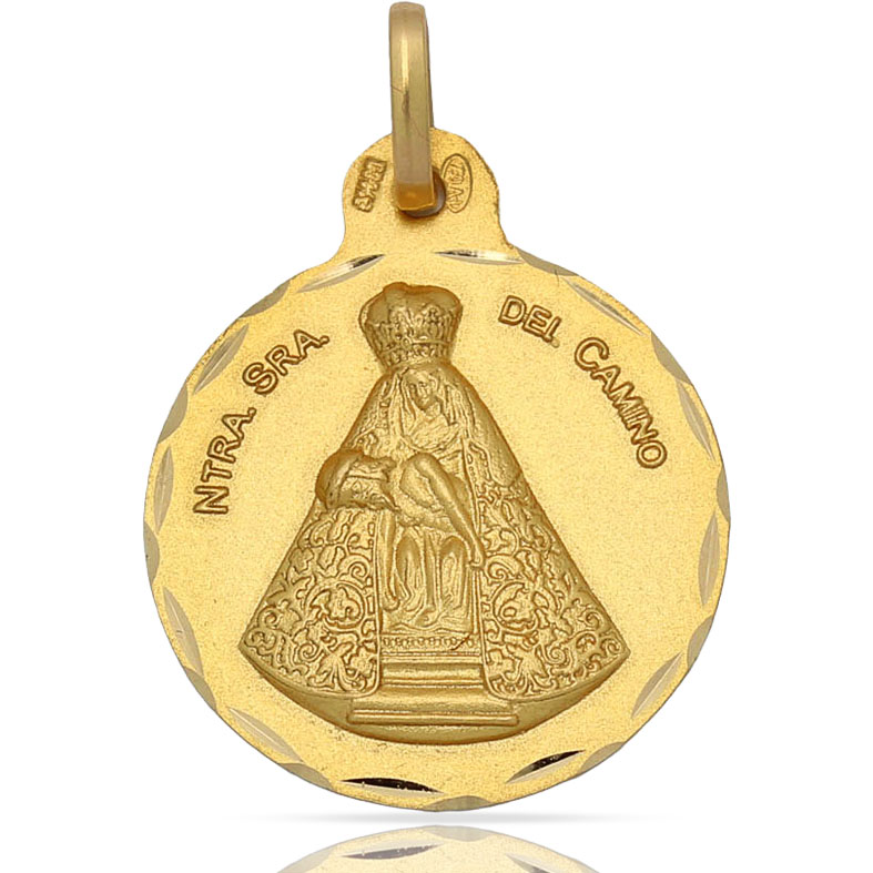 medalla-virgen-del-camino-oro-redonda-joyeria-acebo
